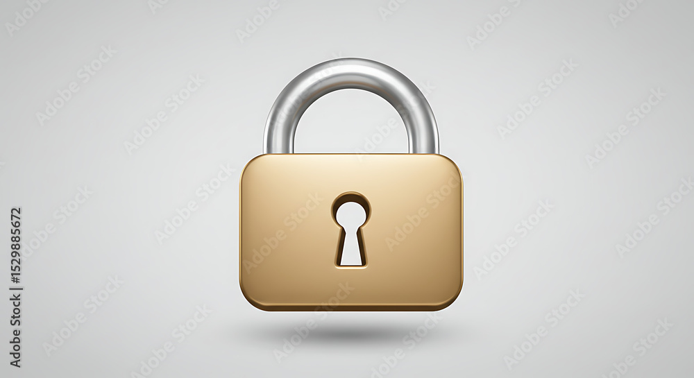 Secure Padlock Icon Digital Security, Privacy, and Protection Symbol Secure Padlock Icon Digital Security, Privacy, and Protection Symbol