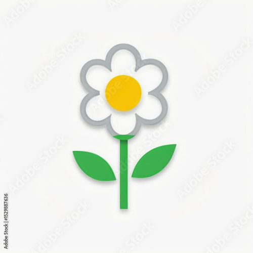 Minimalist Flower Illustration