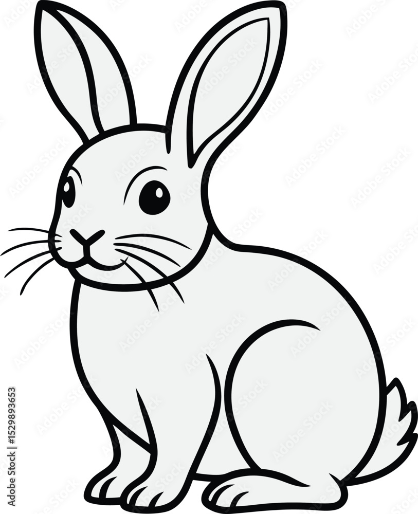Obraz premium Rabbit illustration vector design