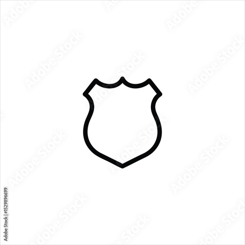 Generic Police Badge Shield Icon