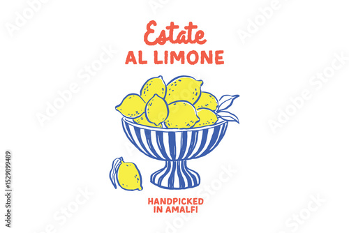  Estate Al Limone – Handpicked in Amalfi, Trendy  Hand drawn Lemon Summer Design