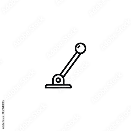 Industrial Control Lever Line Icon
