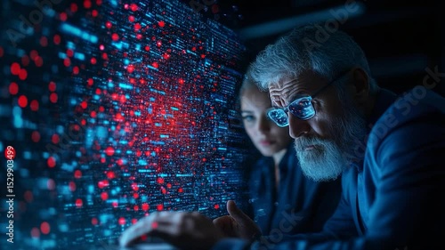 Data Analysts Reviewing Complex Information