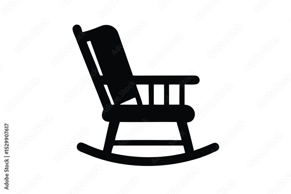 rocking chair vector icon rocking chair vector icon