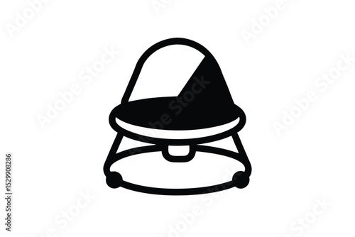 baby bouncer vector icon