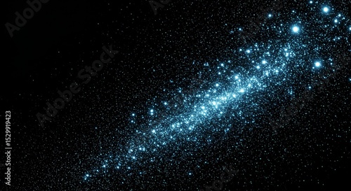 Wallpaper Mural Abstract Blue Sparkle Glitter Light Background Texture in Dark Space Torontodigital.ca