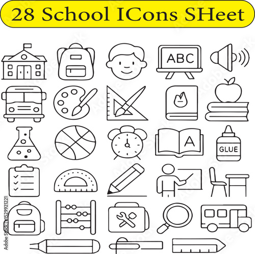 Shool ICons Sheet