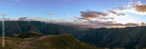 Panoramic view of the mountains of Aragua state, Venezuela