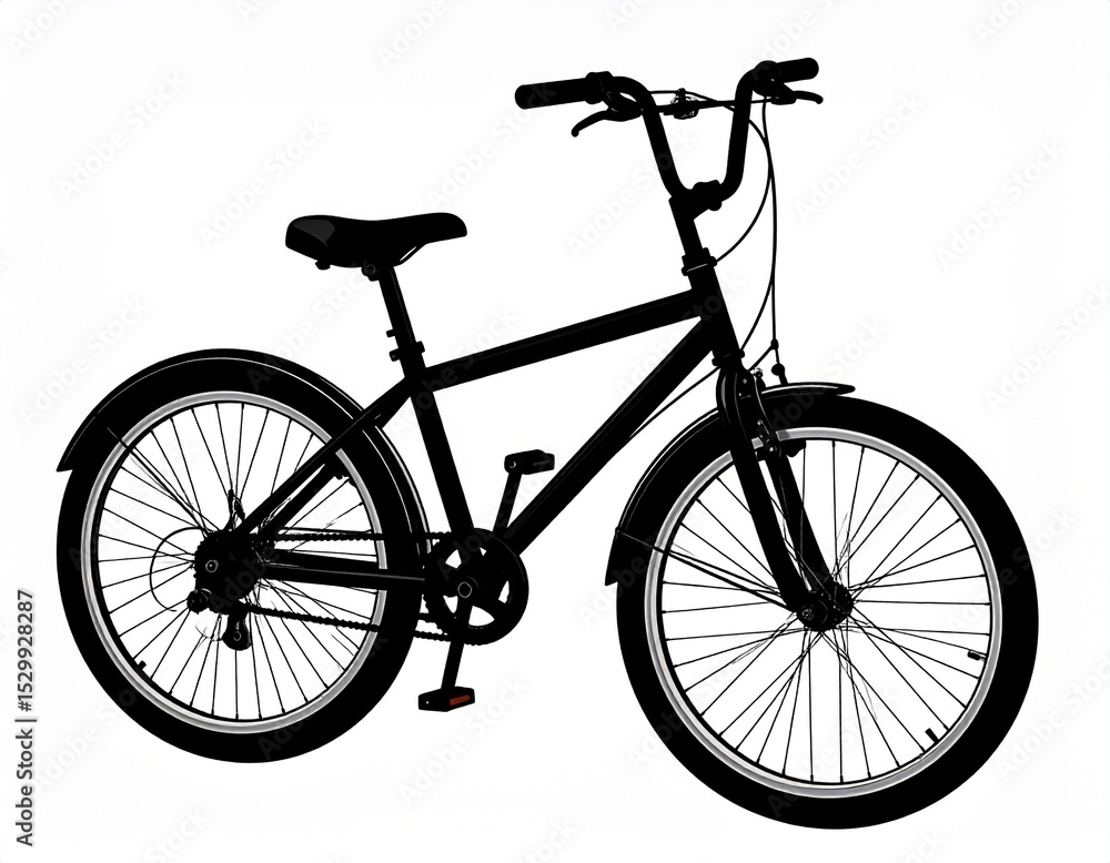 Fototapeta premium 自転車 シルエット