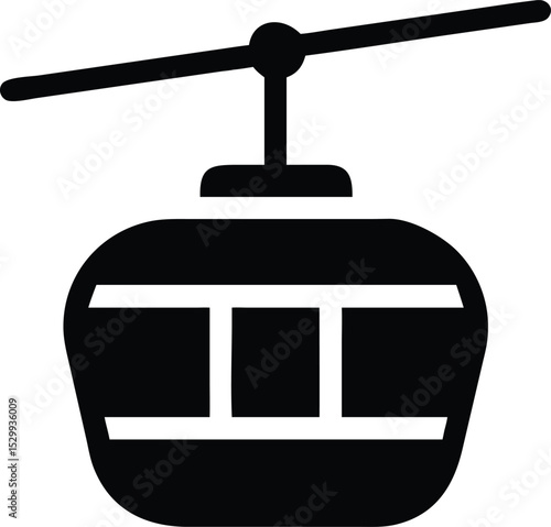 cable car silhouette