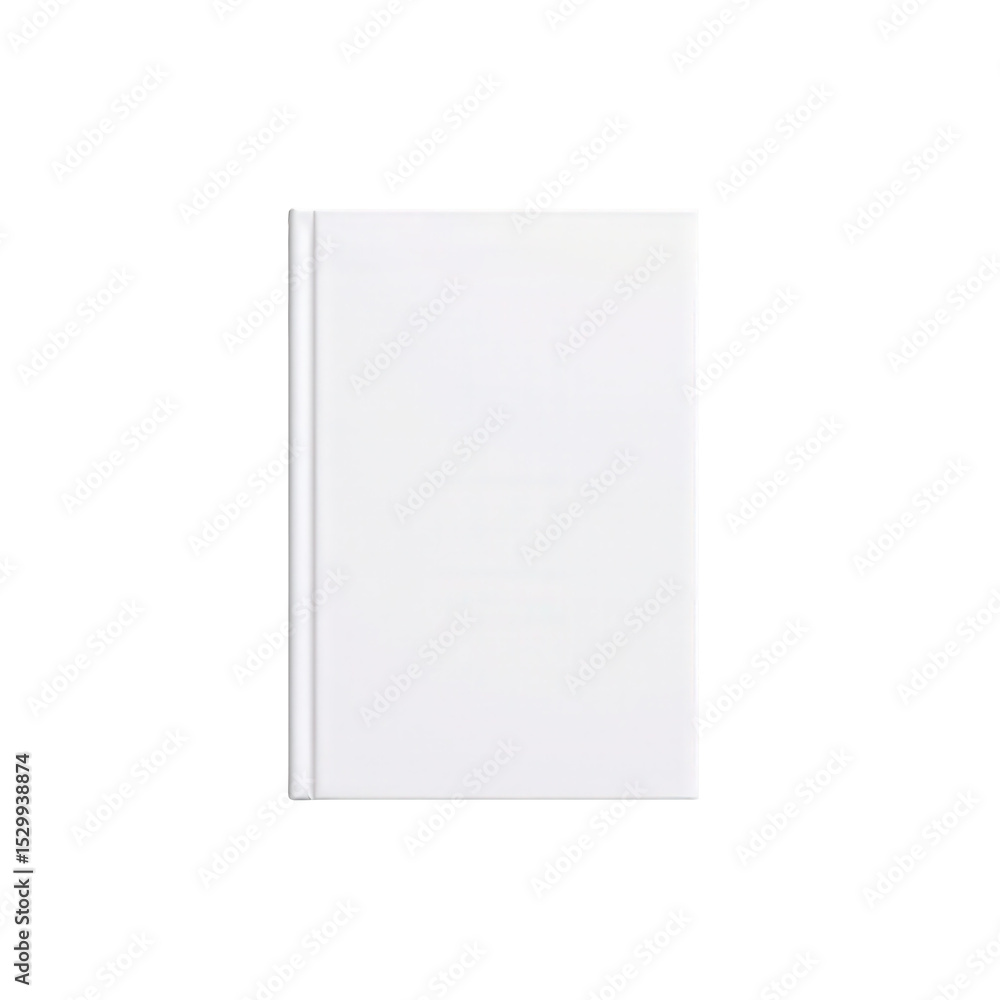 Blank White Book Cover Mockup for Minimalist Design, Ready for Customization and Creative Projects Blank White Book Cover Mockup for Minimalist Design, Ready for Customization and Creative Projects