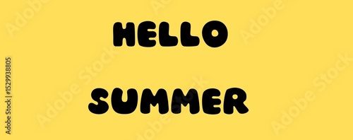 Hello summer banner 