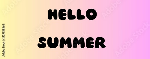 Hello summer banner 