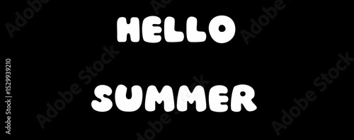 Hello summer banner 