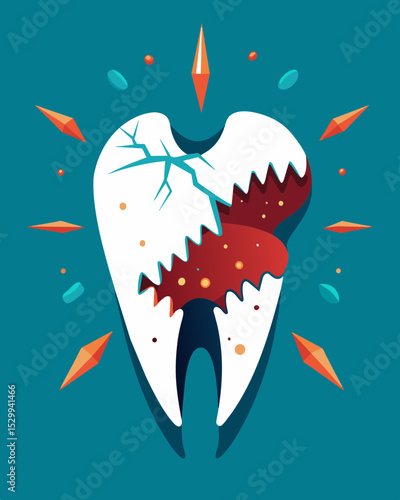 Each dent and scratch tells a story a scar of a past emotional that may never fully heal.. Vector illustration