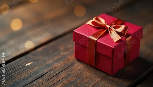 Luxurious gift boxes, gold thread detail, wooden surface , detail, festive