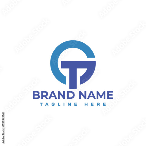G T  Letter Logo For Business And Company Identity
