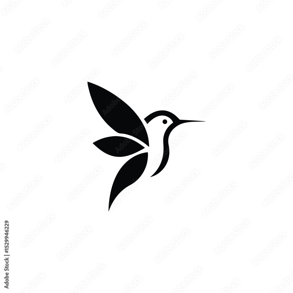 Naklejka premium soft pastel hummingbird design vector illustration
