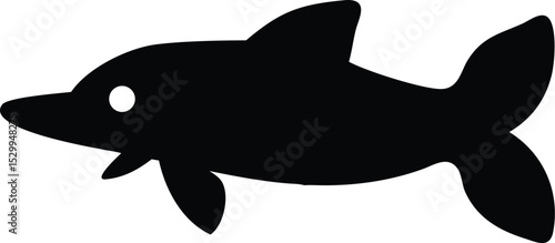 pike fish silhouette 