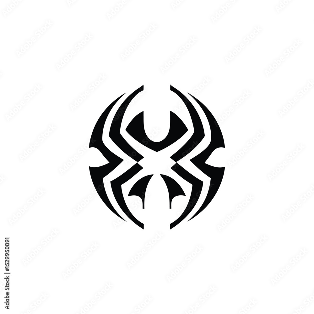 Fototapeta premium high tech spider logo in dark tones vector illustration