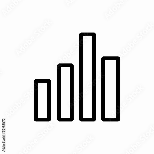  financial growth chart icon vector sign