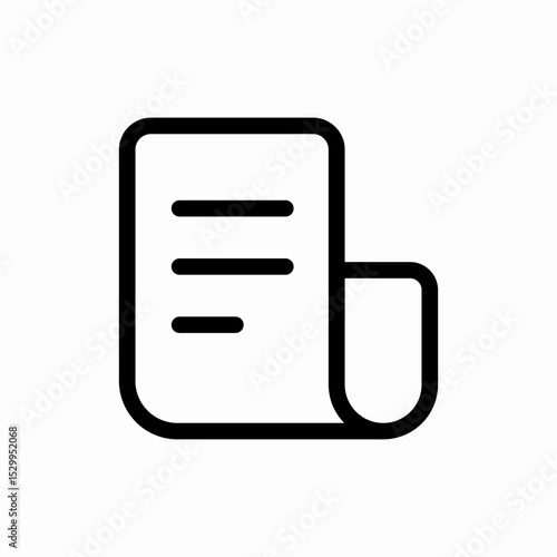document text file icon vector sign