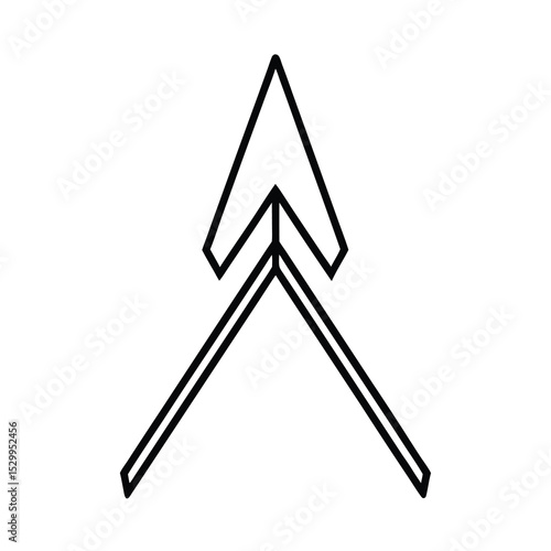 harrow line art on white background