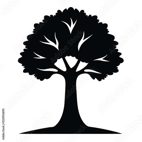 vector tree silhouette