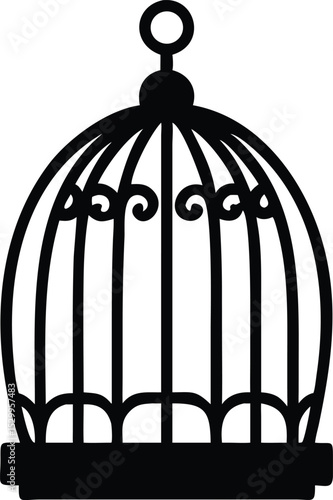 vintage birdcage silhouette 