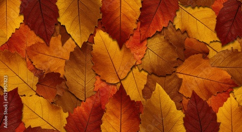 Wallpaper Mural Autumnal foliage pattern Torontodigital.ca