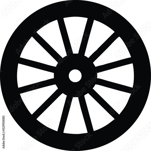wagon wheel silhouette