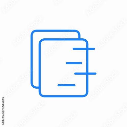 copying dublicating icon sign vector