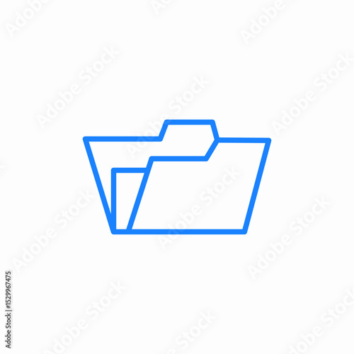 folder separator icon sign vector