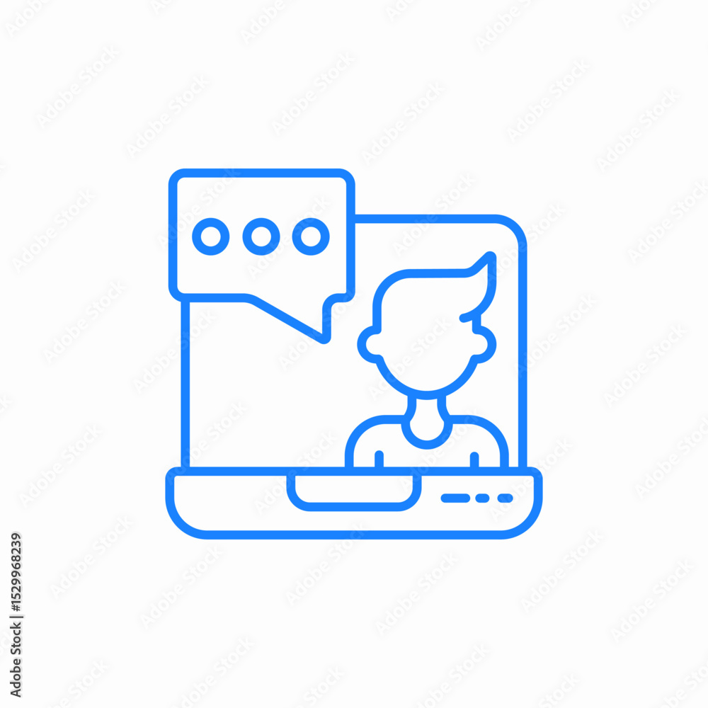 online meeting icon sign vector online meeting icon sign vector