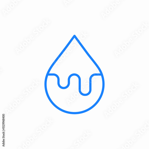 paint drop icon sign vector