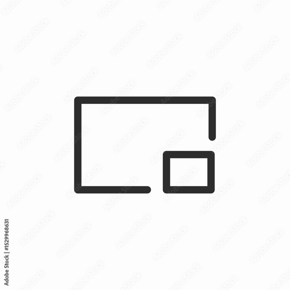 picture in picture icon sign vector picture in picture icon sign vector