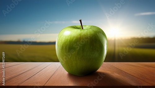 apple on the table