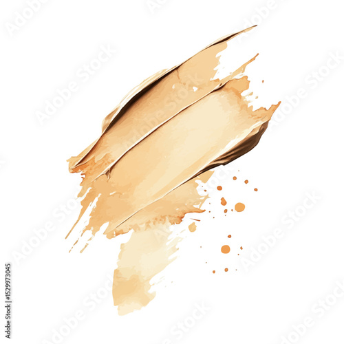 Foundation, watercolor illustration vector, isolated on a white background.