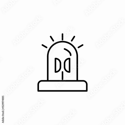 siren alarm icon sign vector