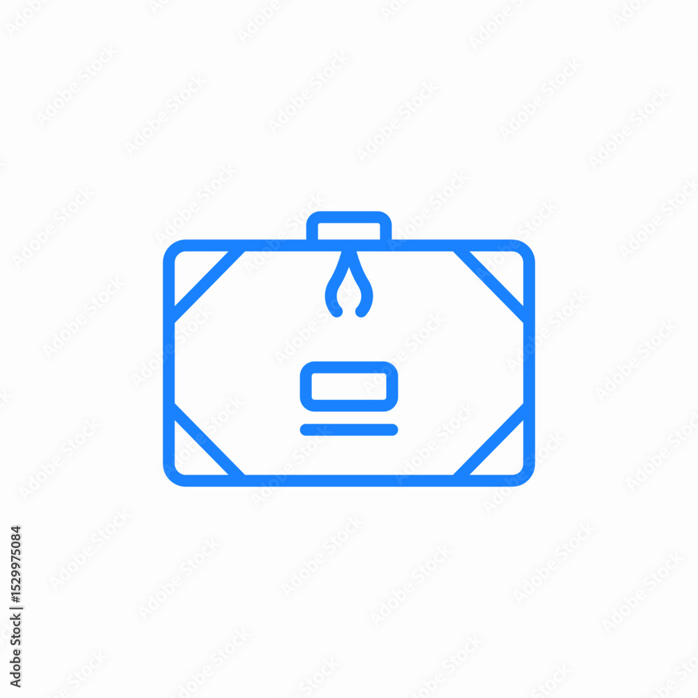 suitcase briefcase icon sign vector suitcase briefcase icon sign vector