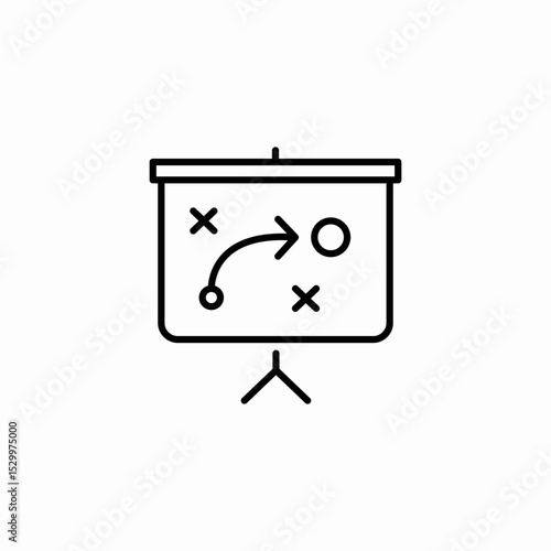 strategy plan icon sign vector