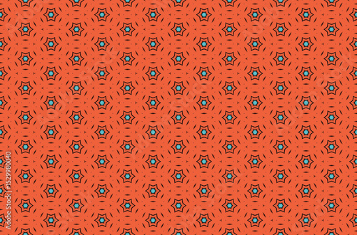 Seamless Luxury Shape Template Fashion Graphic Wallpaper Texture Symmetric Textile Art Geometric Interior Decoration Design Fabric Endless Digital Perspective Background Cloth Visual Tile Pattern.