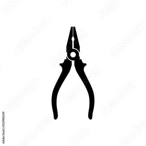 Pliers tool vector illustration. Mechanics, repair and maintenance concept. Handyman tools. Hardware store and carpentry. Manual labor concept