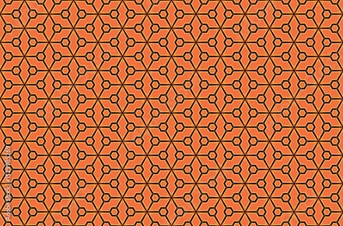 Seamless Luxury Shape Template Fashion Graphic Wallpaper Texture Symmetric Textile Art Geometric Interior Decoration Design Fabric Endless Digital Perspective Background Cloth Visual Tile Pattern.