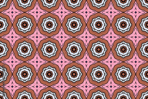 Seamless Luxury Shape Template Fashion Graphic Wallpaper Texture Symmetric Textile Art Geometric Interior Decoration Design Fabric Endless Digital Perspective Background Cloth Visual Tile Pattern.