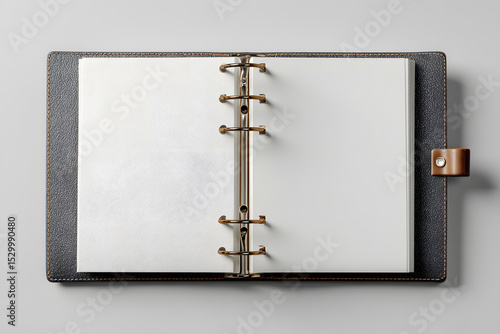 Wallpaper Mural blank open notebook / ring binder isolated over a transparent background, business stationery, school, art, or craft supply, top view / flat lay for your scenes, copyspace Torontodigital.ca