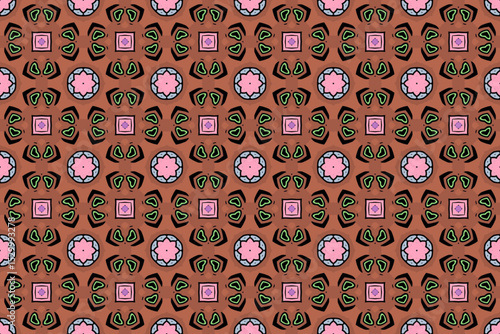 Seamless Luxury Shape Template Fashion Graphic Wallpaper Texture Symmetric Textile Art Geometric Interior Decoration Design Fabric Endless Digital Perspective Background Cloth Visual Tile Pattern.