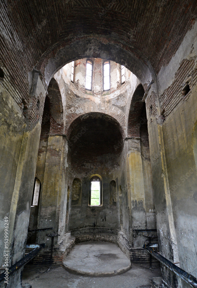 Fototapeta premium The Kurmukhi Church in Qakh, Azerbaijan is a Georgian church built in the 12th century. It was rebuilt in 1890.