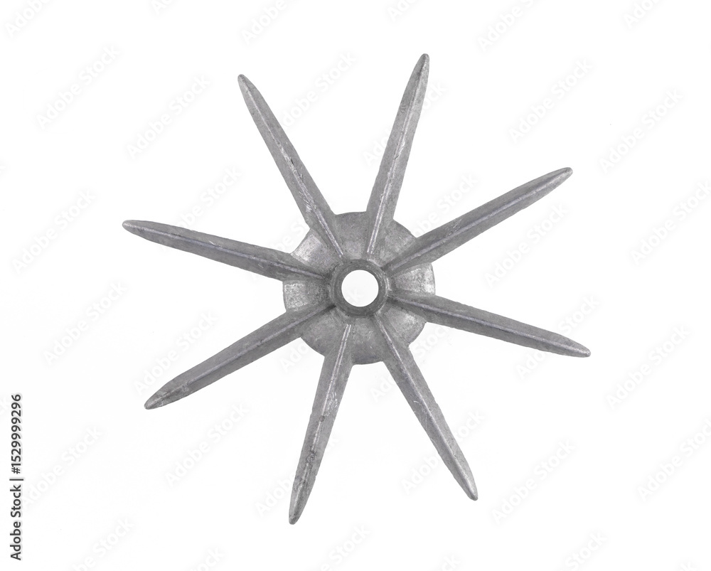 Obraz premium industrial metal pointed stars isolated on white background
