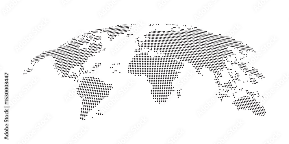 Obraz premium World map dotted vector illustration